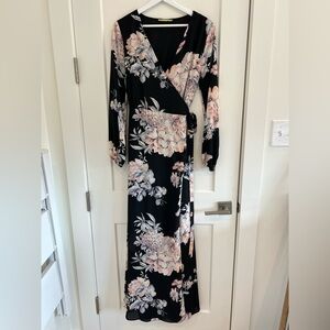 Gianni Bini Bloom Floral Wrap Maxi Dress